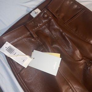NEVER WORN Wilfred brown faux leather pants TAGS